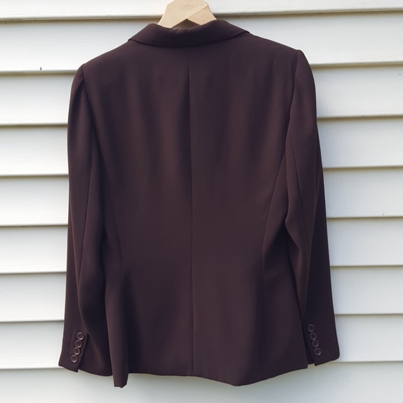 Brown Blazer Jacket, Business Casual Office Career, Size 10 - Picture 3 of 6